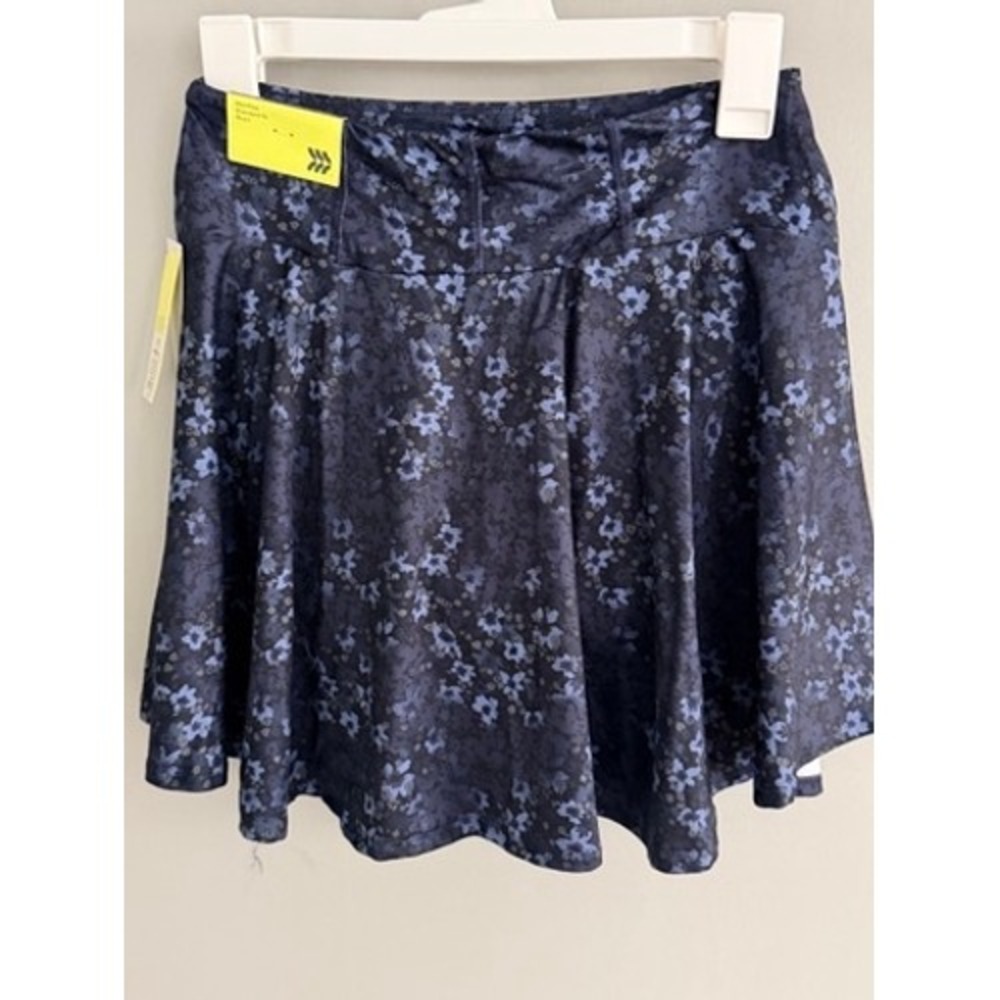 All in Motion Girls XL 14 Blue Floral Skort NWT Ruffle Athletic Tennis Skirt